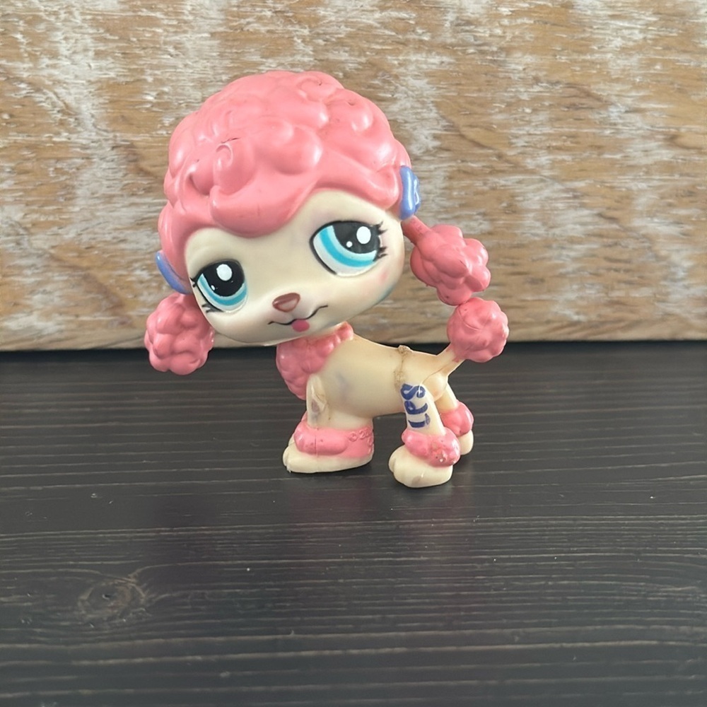 Rare 2007 Littlest Pet Shop LPS pink poodle #1520